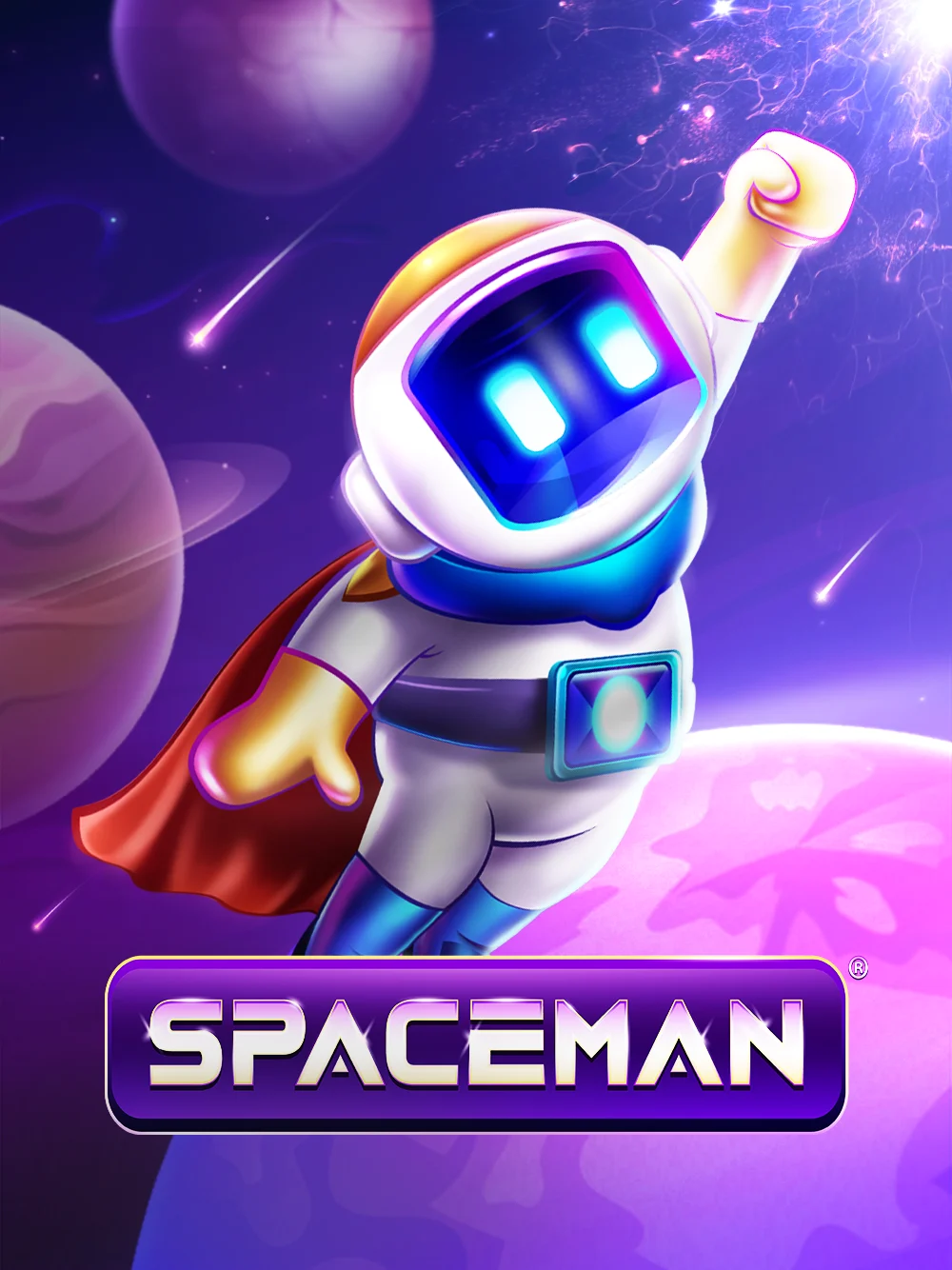 Juego espacial crash con personaje protagonista y sensación de riesgo controlado.